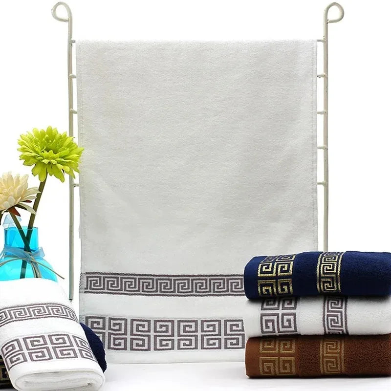 100% Cotton Luxury  Soft  Embroidered  Hand Towel  Super Absorbent Bath Towel for Adults Quick Dry Bathroom Towel Bath Towels