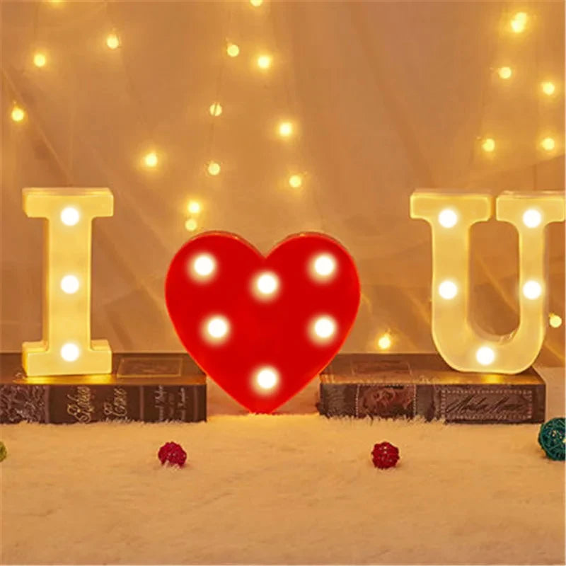 Letra ou Número Luminoso LED | Decoração de Festas, Casamentos e Casa