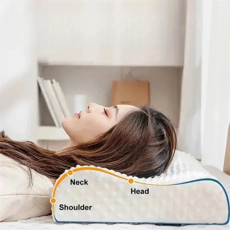 Memory Foam Orthopedic Neck Pillow – Slow Rebound for Neck & Shoulder Pain Relief
