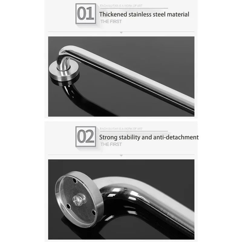 30/40/50cm Handrail High Quality Stainless Steel Bathroom Tub Toilet Grab Bar Shower Safety Support Handle Towel Rack