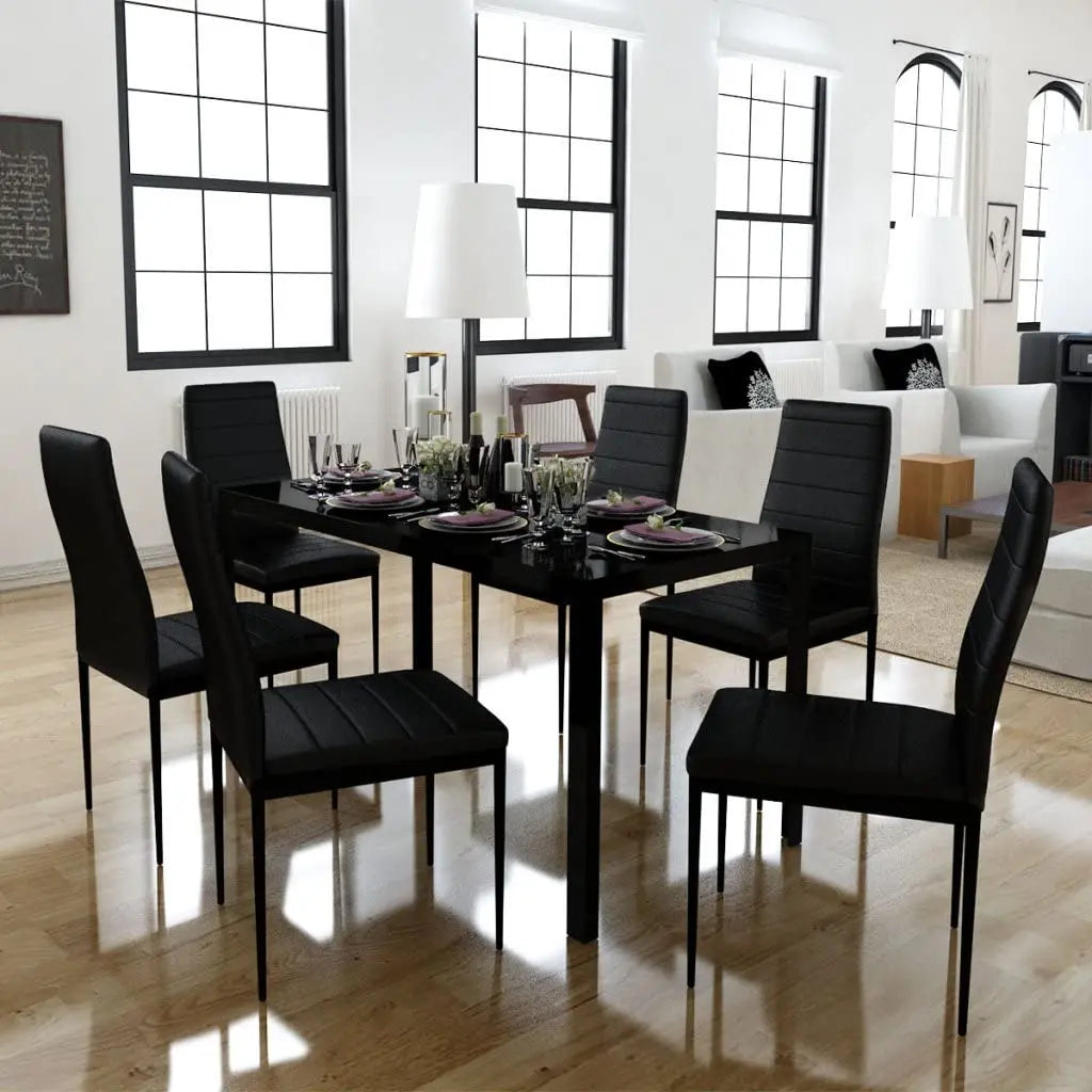 Dining Room Chairs set of 4, for living room kitchen dining room, kitchen chairs upholstered, PU leather, with metal legs