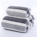 Striped Pattern Towel Set Soft Face Towel Bath Towel Quick Drying Absorbent Towels For Bathroom