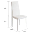 Dining Room Chairs set of 4, for living room kitchen dining room, kitchen chairs upholstered, PU leather, with metal legs
