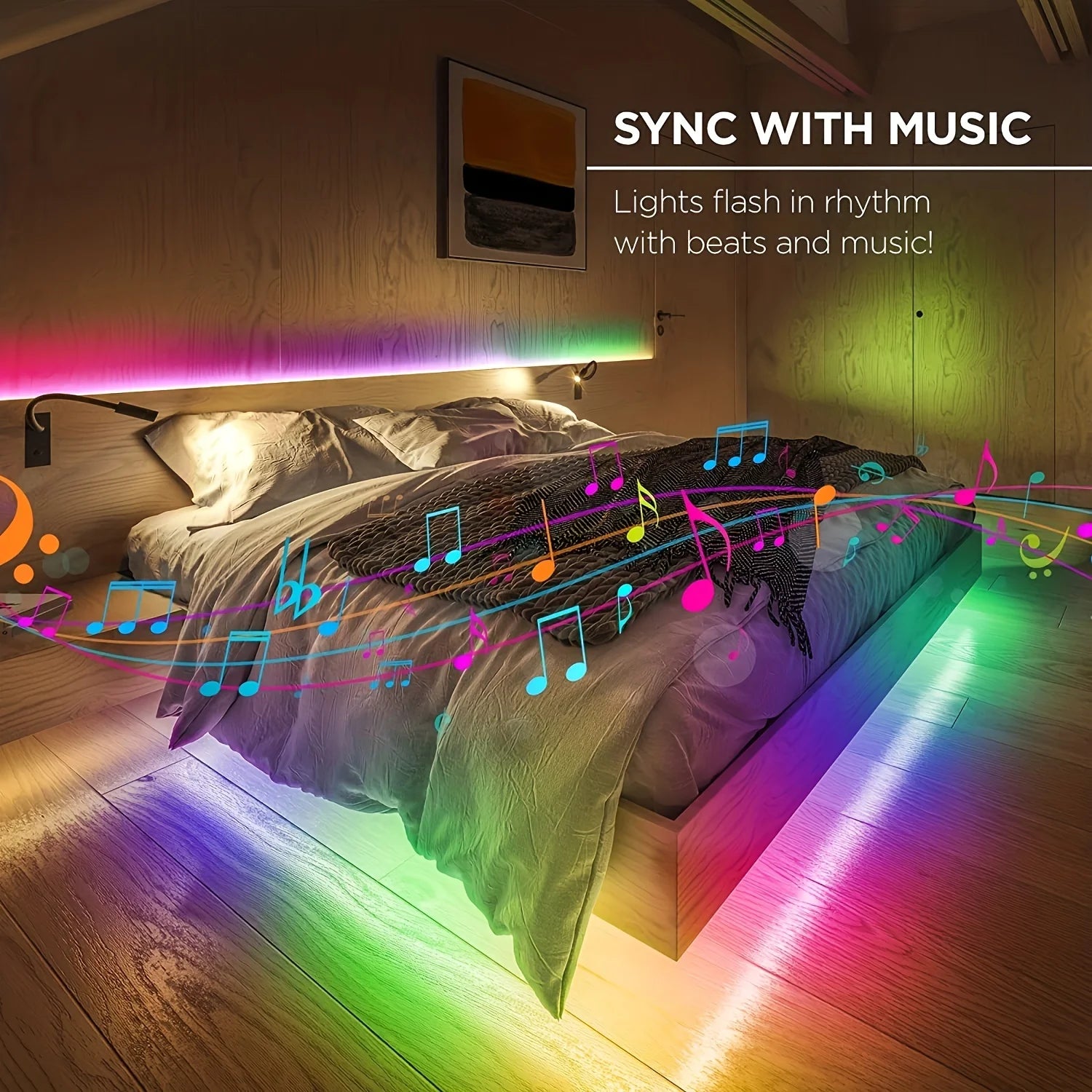 LED 5050 Light Strip 5M 10M 20M 40M RGB TV Background Light Bluetooth Control USB Game Room Family Party Decorative Light Strip