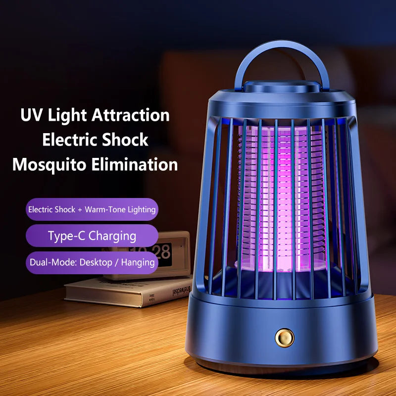 Lenovo Electric Mosquito Killer Lamp USB Rechargeable Bug Zapper 4500V Electric Shock For Indoor Outdoor Home Garden Camping
