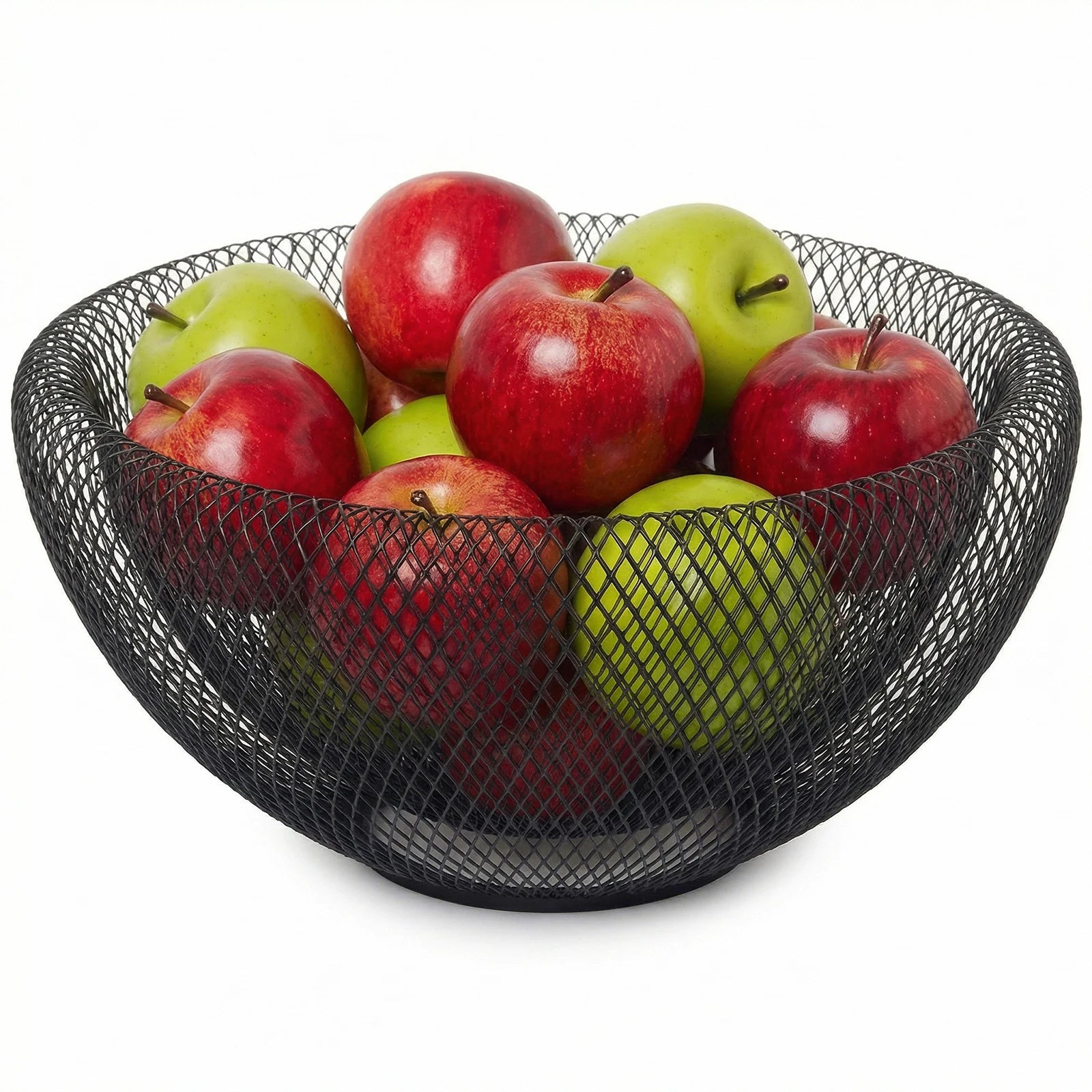 3 Sizes S/M L Black Metal Fruit Basket, Countertop Fruit Storage Bowl Holder, Multi-Purpose Organizer for Kitchen, Coffee Bar, Living Room & Bathroom