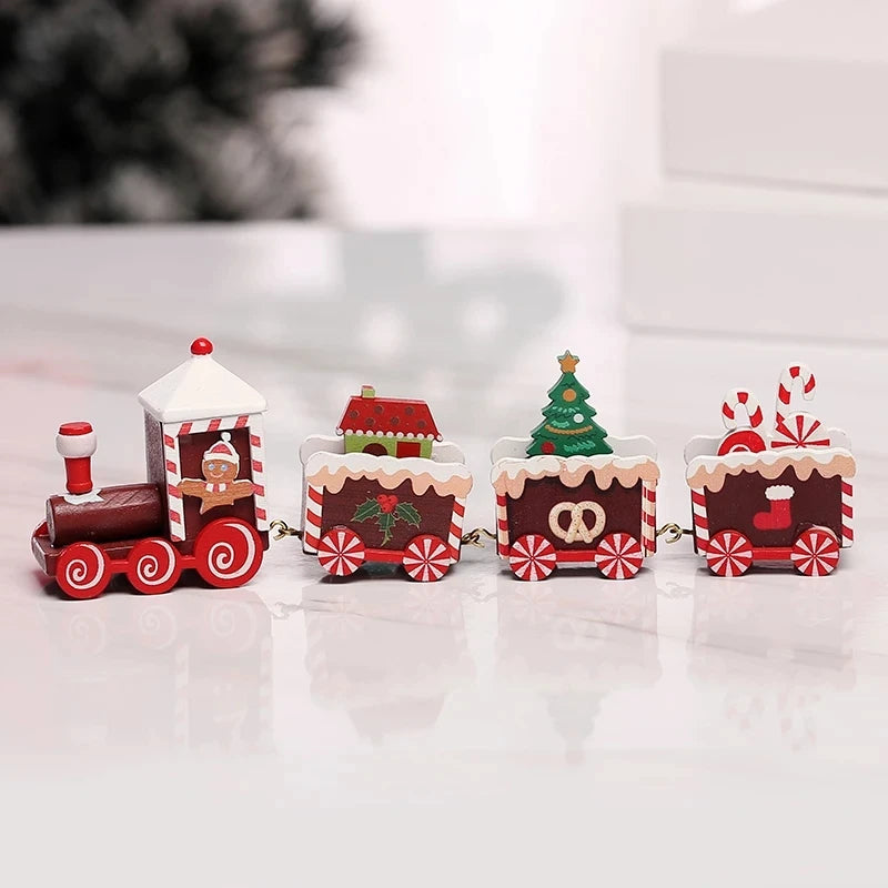Christmas Train Merry Christmas Decorations For Home  Cristmas Ornament Xmas Navidad Noel Gifts Happy New Year Gifts