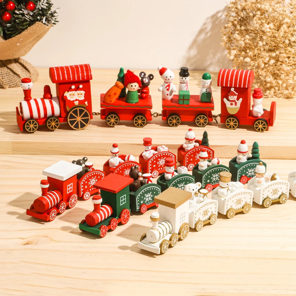 Christmas Train Merry Christmas Decorations For Home  Cristmas Ornament Xmas Navidad Noel Gifts Happy New Year Gifts