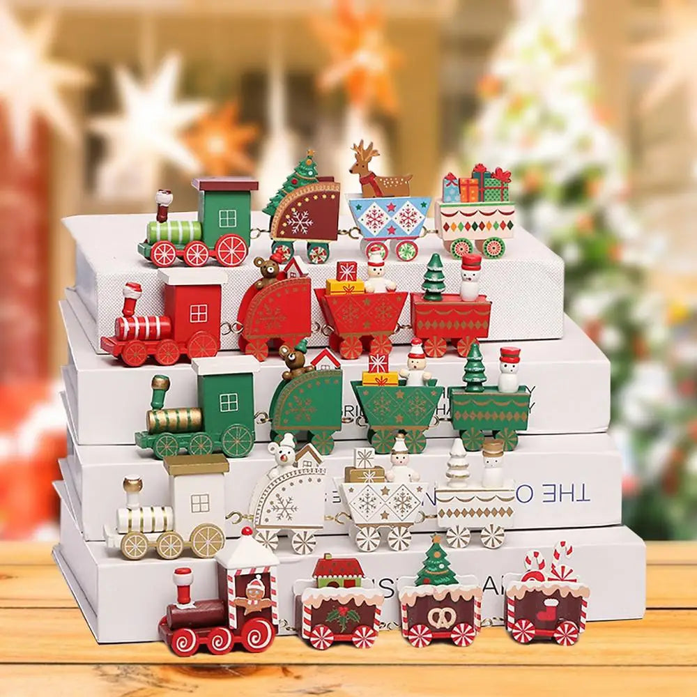 Christmas Train Merry Christmas Decorations For Home  Cristmas Ornament Xmas Navidad Noel Gifts Happy New Year Gifts