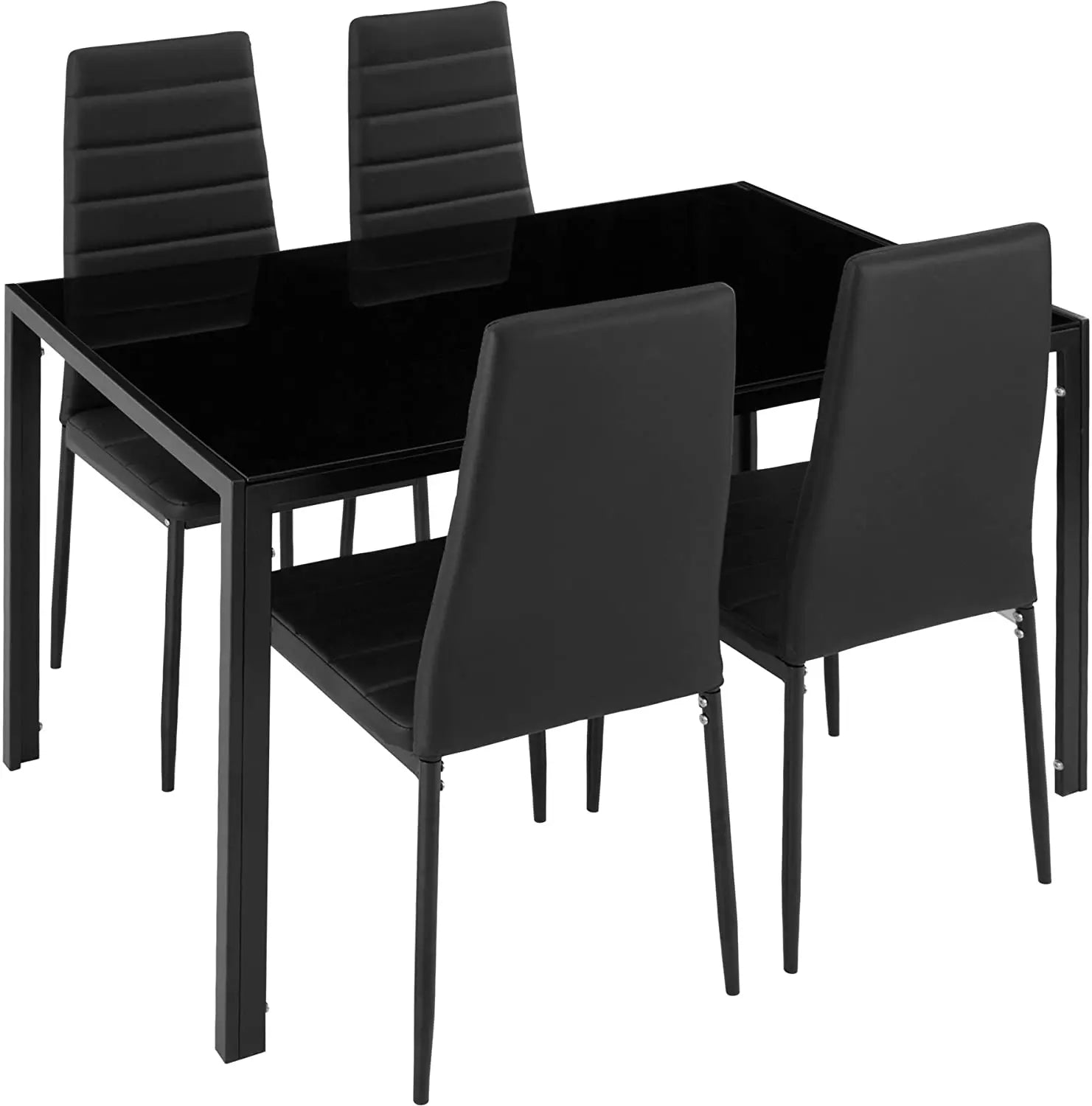 Dining Room Chairs set of 4, for living room kitchen dining room, kitchen chairs upholstered, PU leather, with metal legs