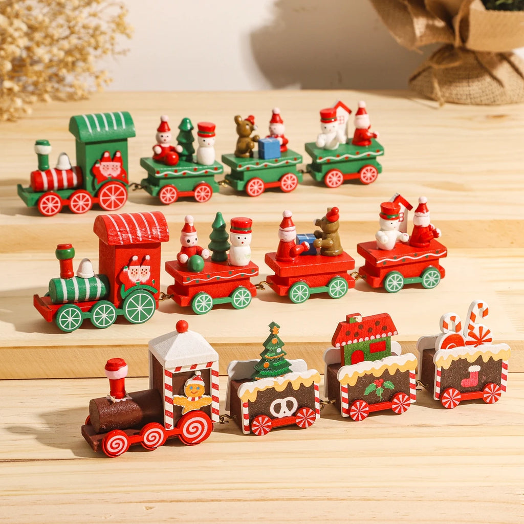 Christmas Train Merry Christmas Decorations For Home  Cristmas Ornament Xmas Navidad Noel Gifts Happy New Year Gifts