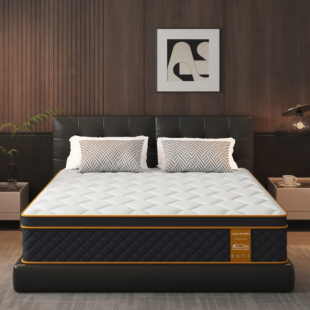 Colchão de Molas Ensacadas com Espuma Memory Foam | 140x200x25cm | Suporte Zonal