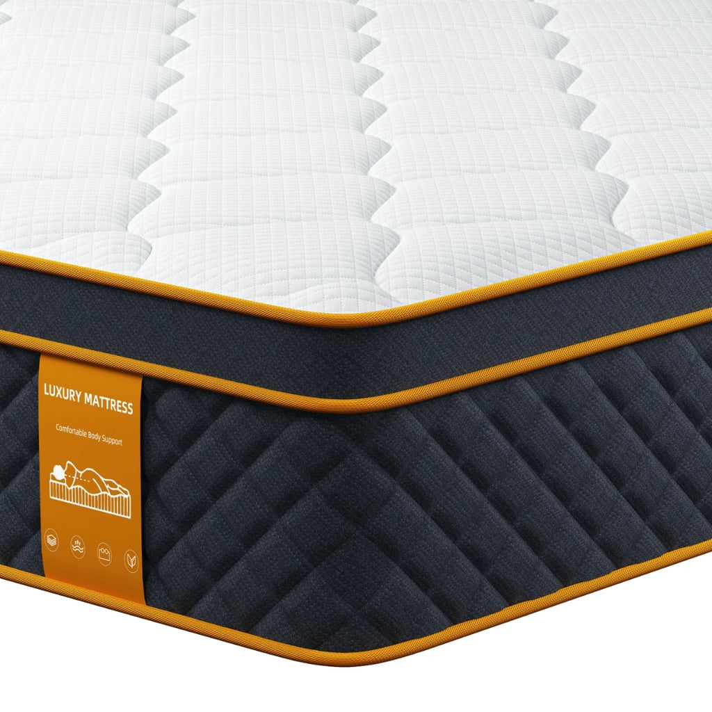 Colchão de Molas Ensacadas com Espuma Memory Foam | 140x200x25cm | Suporte Zonal