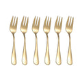 6pcs Stainless steel cutlery fruit forks dessert forks are small and delicate for entertaining guests