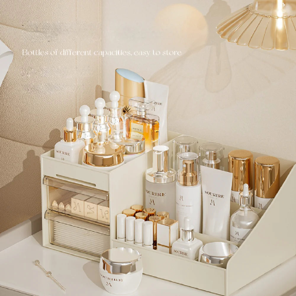 1PCS Cosmetic Organizer Desktop Organizer Shelf Dormitory Organizer Drawer Bedroom Cosmetic Organizer Cosmetic Display Case