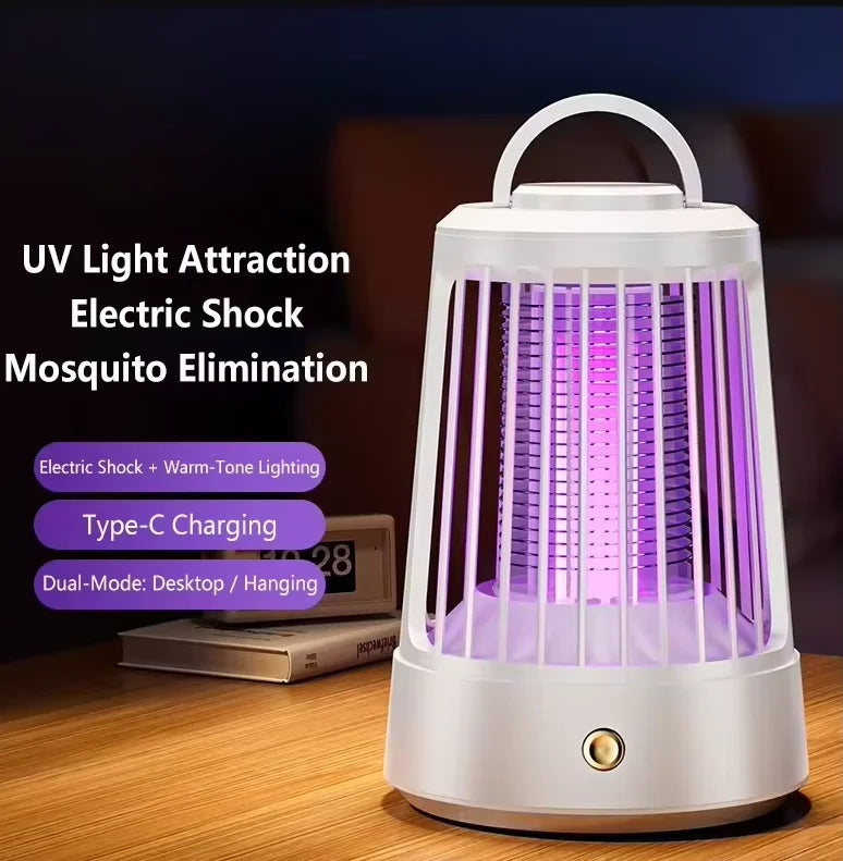 Lenovo Electric Mosquito Killer Lamp USB Rechargeable Bug Zapper 4500V Electric Shock For Indoor Outdoor Home Garden Camping