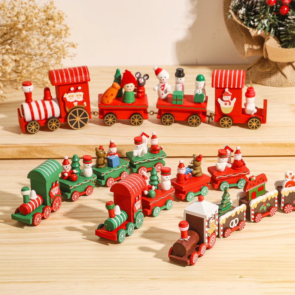 Christmas Train Merry Christmas Decorations For Home  Cristmas Ornament Xmas Navidad Noel Gifts Happy New Year Gifts