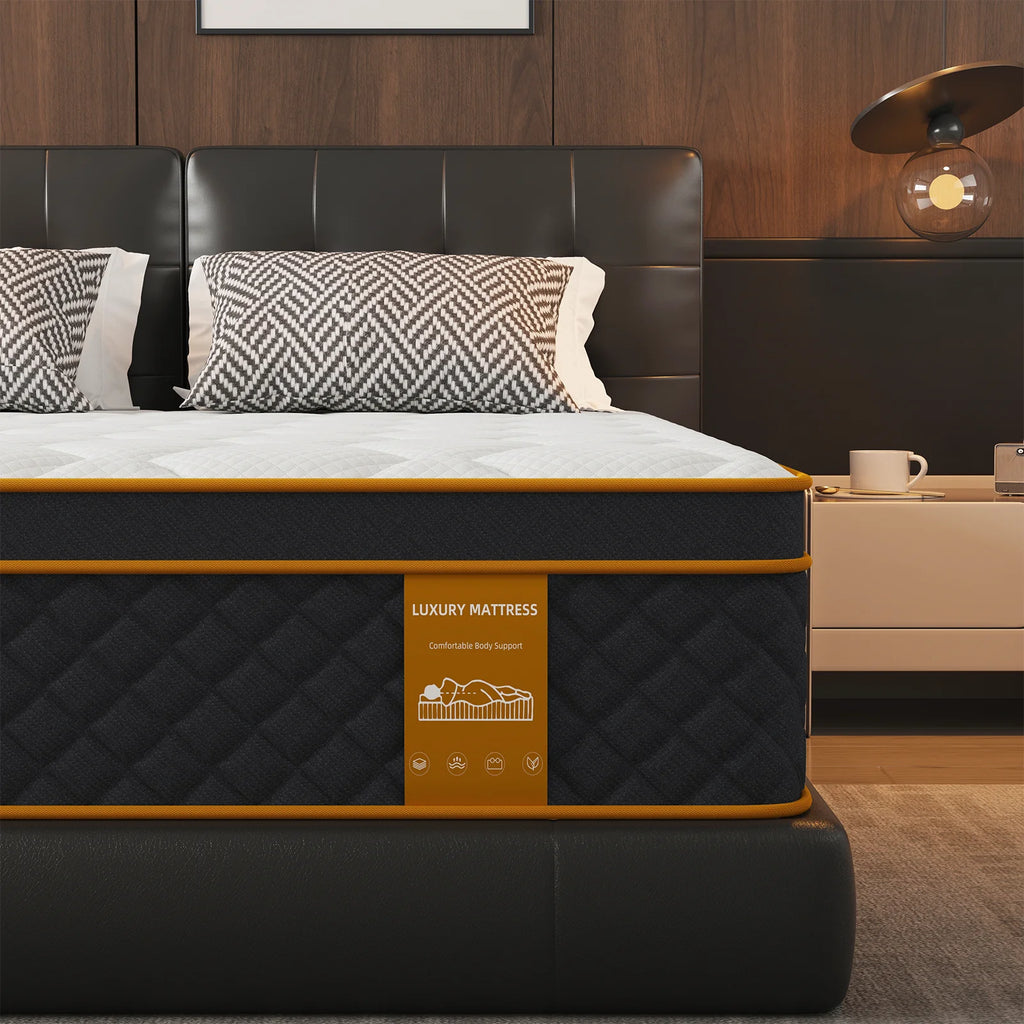 Colchão de Molas Ensacadas com Memory Foam | 90-180x200x25cm | Suporte Zonal