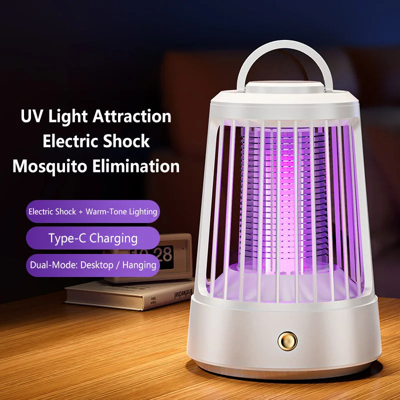 Lenovo Electric Mosquito Killer Lamp USB Rechargeable Bug Zapper 4500V Electric Shock For Indoor Outdoor Home Garden Camping